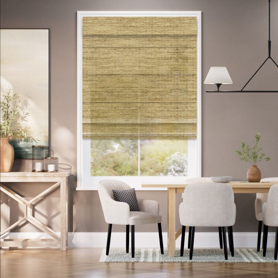 Designer Faux Woven Wood/Bamboo Shades 1802