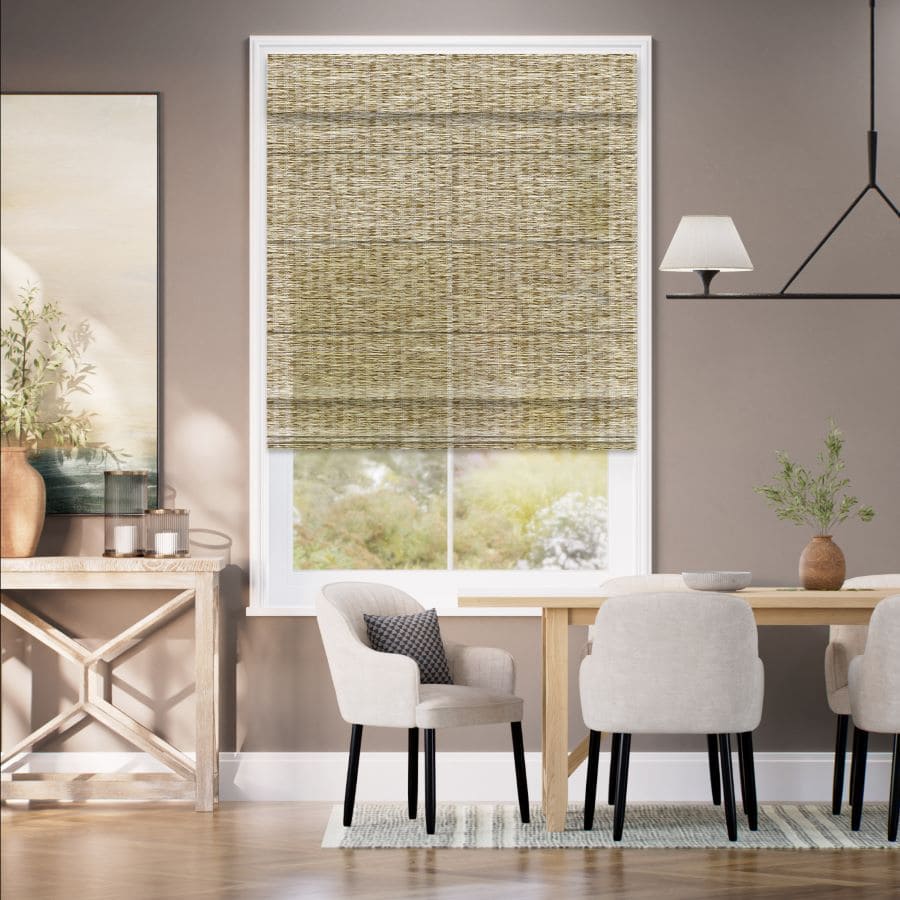 Designer Faux Woven Wood/Bamboo Shades 1802