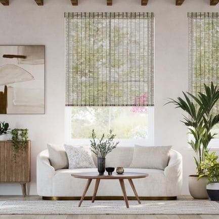 Designer Faux Woven Wood Roller Shades