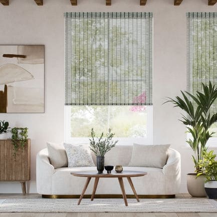 Designer Faux Woven Wood Roller Shades
