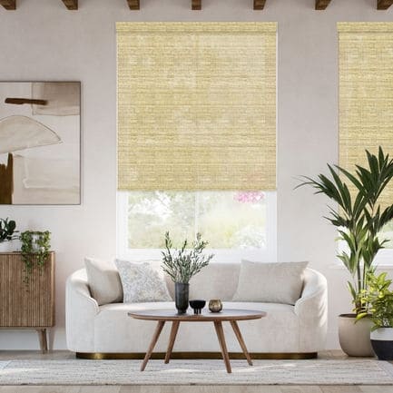 Designer Faux Woven Wood Roller Shades