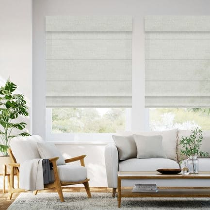 Designer Luxe Light Filtering Roman Shades