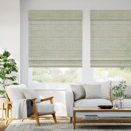 Designer Luxe Light Filtering Roman Shades