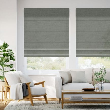 Designer Luxe Light Filtering Roman Shades