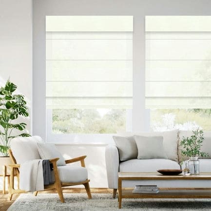 Designer Luxe Light Filtering Roman Shades