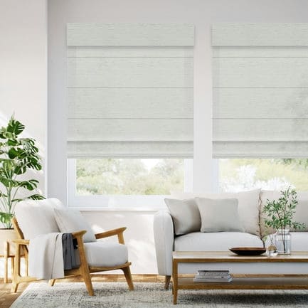 Designer Luxe Light Filtering Roman Shades