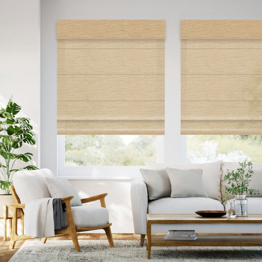 Designer Luxe Light Filtering Roman Shades 1798