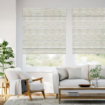 Designer Luxe Light Filtering Roman Shades