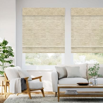 Designer Luxe Light Filtering Roman Shades