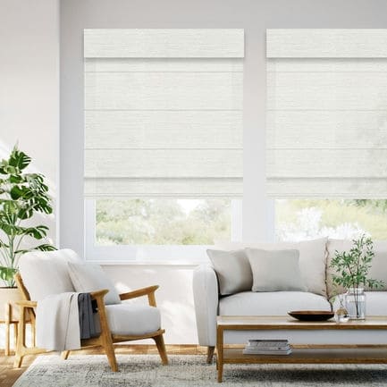 Designer Luxe Light Filtering Roman Shades