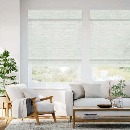 Designer Luxe Light Filtering Roman Shades