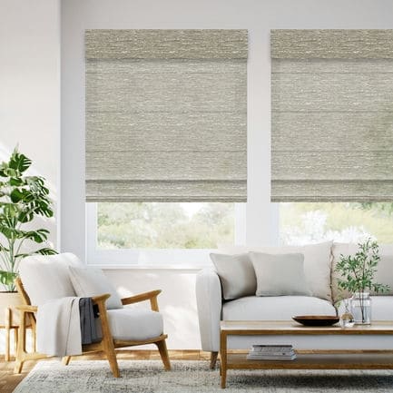 Designer Luxe Light Filtering Roman Shades