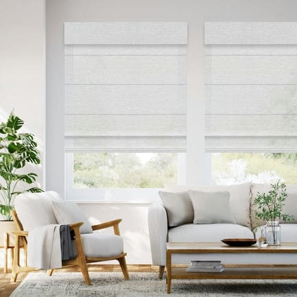 Designer Luxe Light Filtering Roman Shades