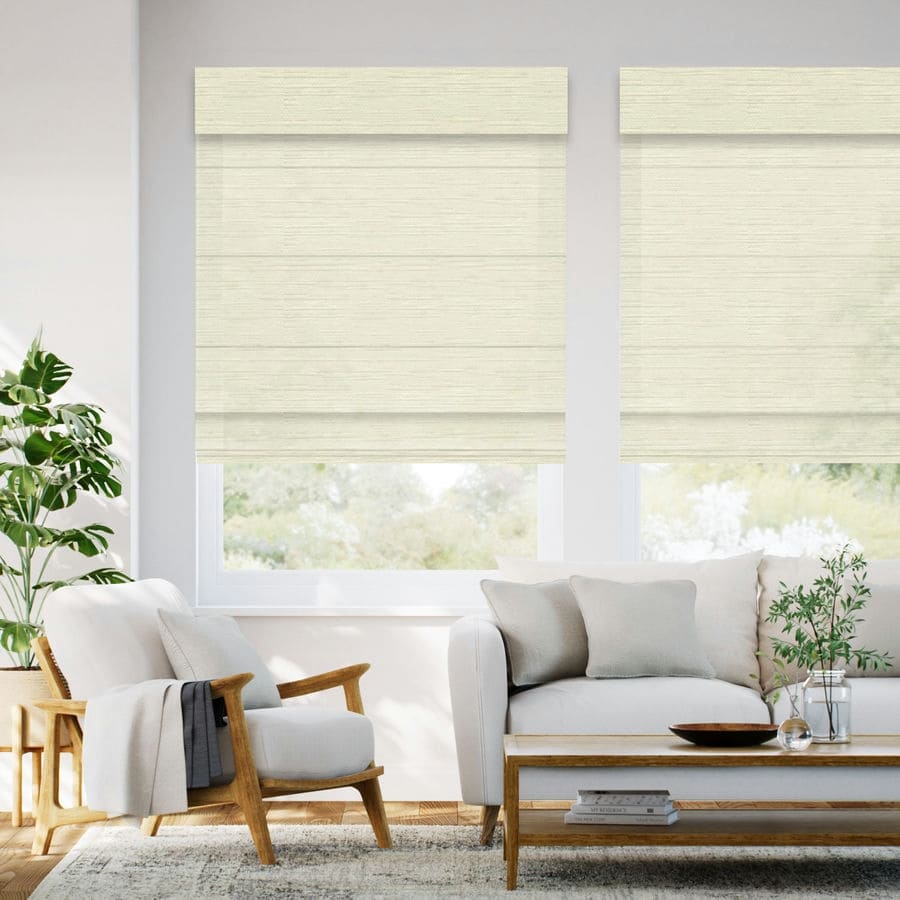 Designer Luxe Light Filtering Roman Shades 1798
