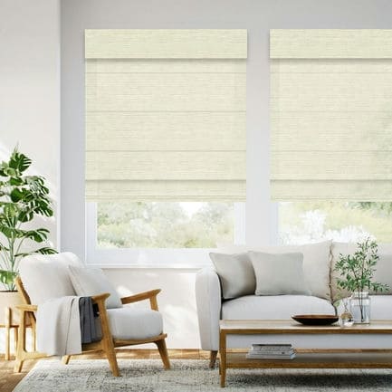 Designer Luxe Light Filtering Roman Shades