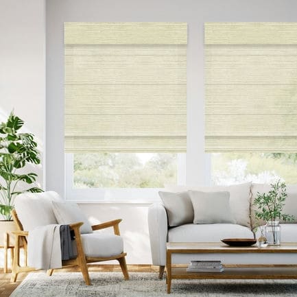 Designer Luxe Light Filtering Roman Shades