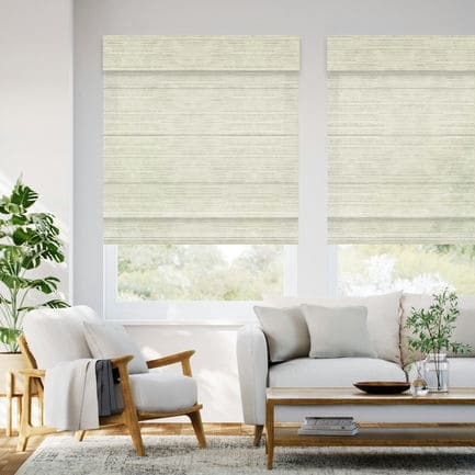 Designer Luxe Light Filtering Roman Shades