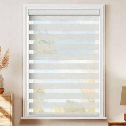 Designer Luxe Light Filtering Zebra Blinds