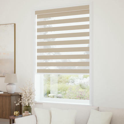 Designer Luxe Room Darkening Zebra Blinds 1730