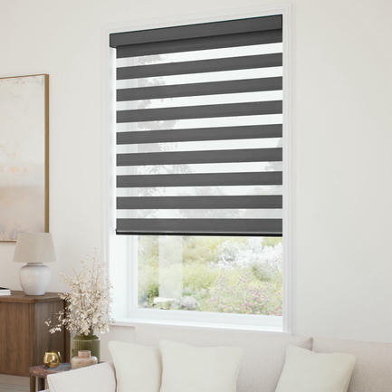 Designer Luxe Room Darkening Zebra Blinds 1730