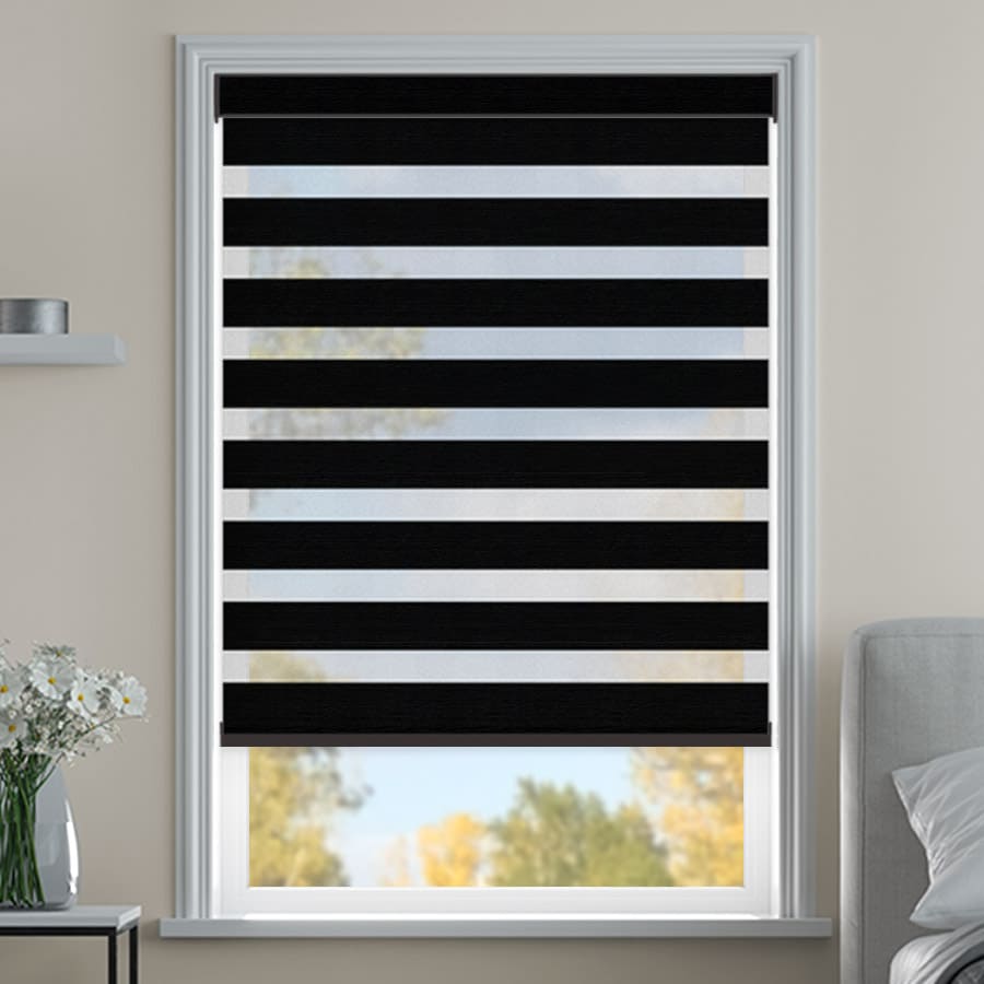 Designer Luxe Room Darkening Zebra Blinds 1730