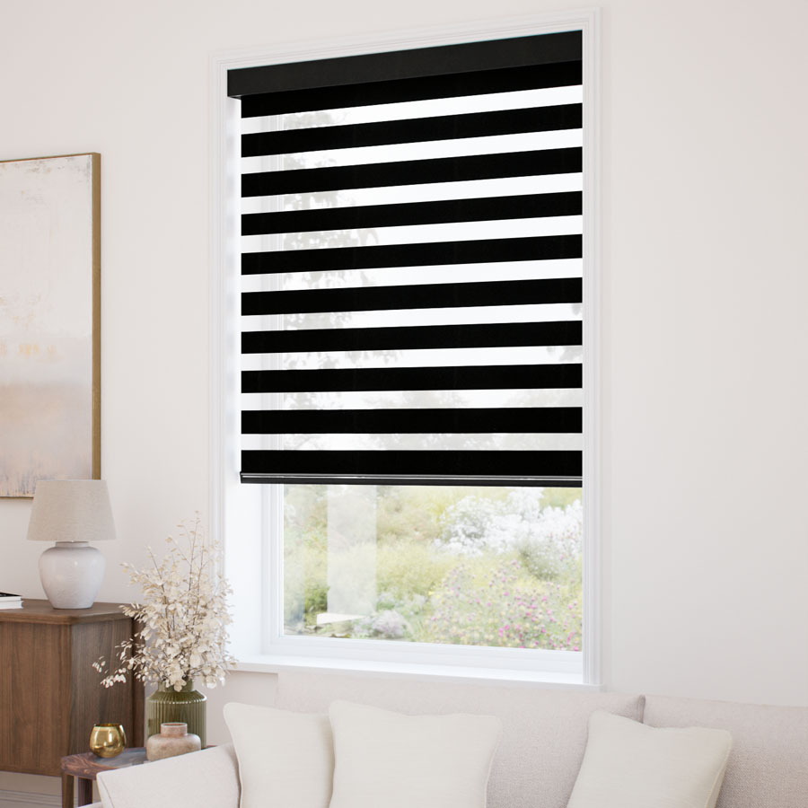 Designer Luxe Room Darkening Zebra Blinds 1730