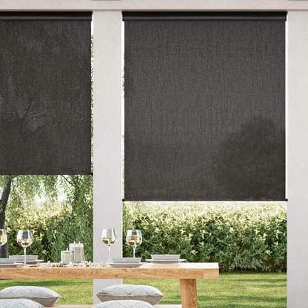 Designer Outdoor Solar Roller Shades