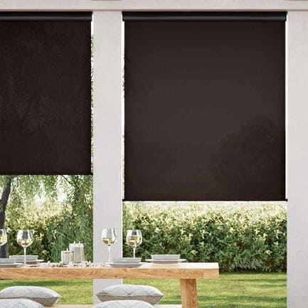 Designer Outdoor Solar Roller Shades