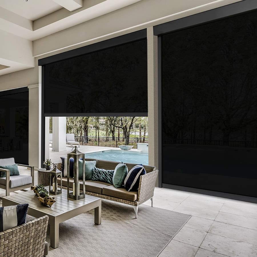 Designer Retractable Side-Track Patio Screens 1871