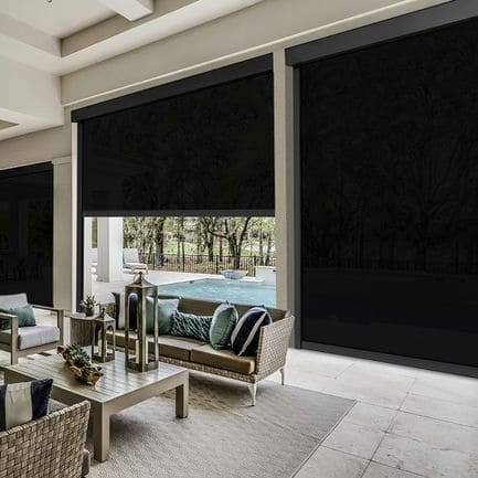 Designer Retractable Side-Track Patio Screens