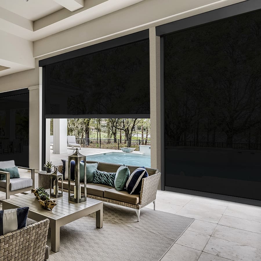 Designer Retractable Side-Track Patio Screens 1871