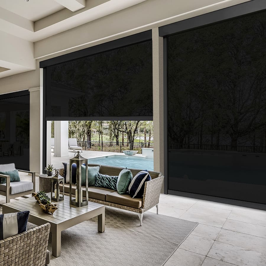 Designer Retractable Side-Track Patio Screens 1871