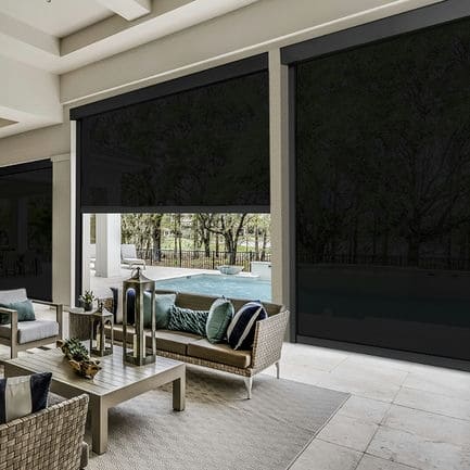 Designer Retractable Side-Track Patio Screens