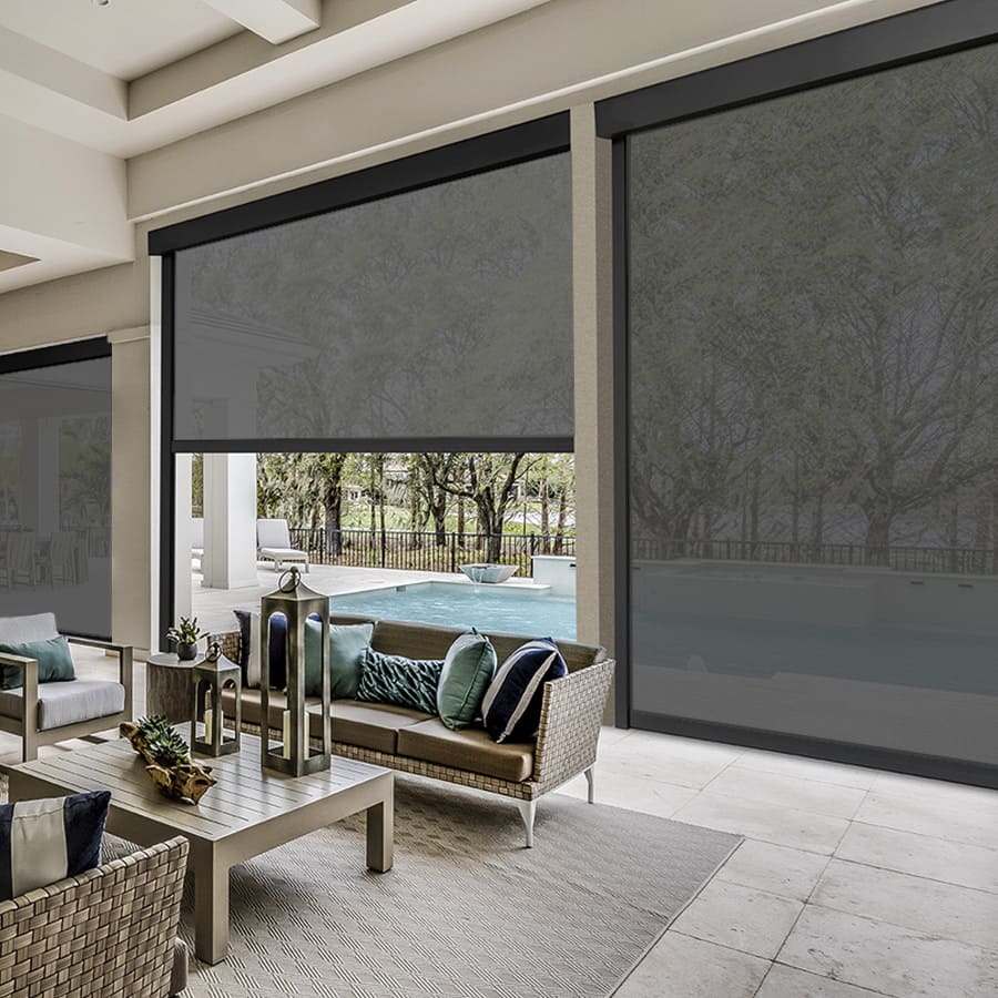 Designer Retractable Side-Track Patio Screens 1871