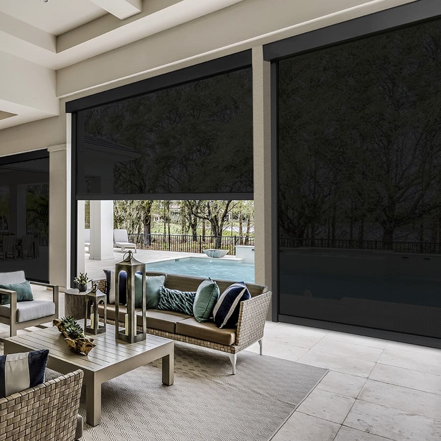Designer Retractable Side-Track Patio Screens 1871