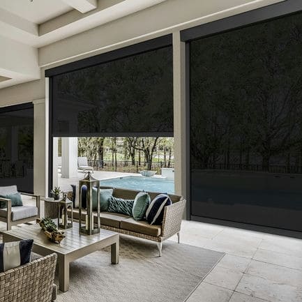 Designer Retractable Side-Track Patio Screens