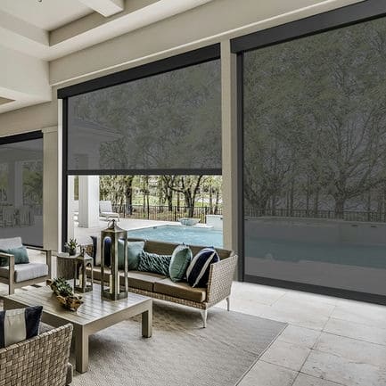Designer Retractable Side-Track Patio Screens