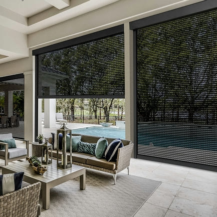 Designer Retractable Side-Track Patio Screens