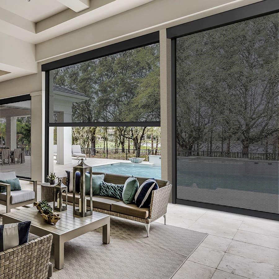 Designer Retractable Side-Track Patio Screens 1871