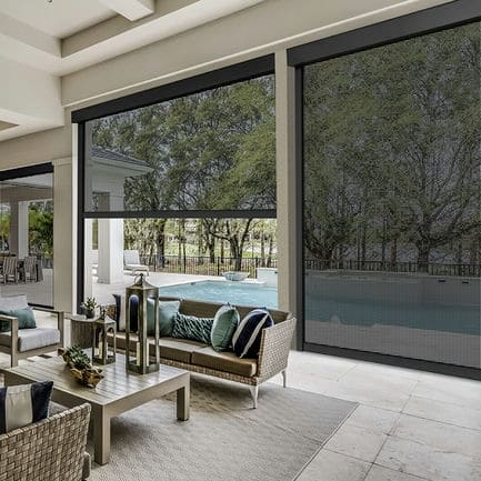 Designer Retractable Side-Track Patio Screens