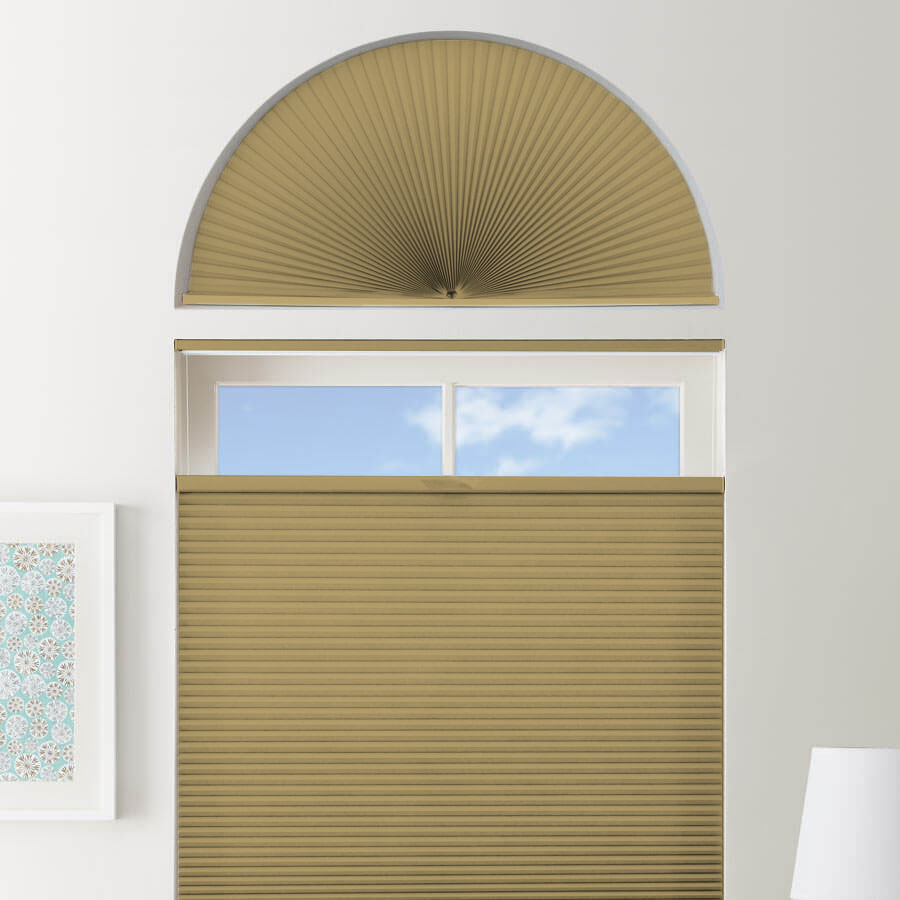 Double Cell Light Filtering Arch Window Shades 1280