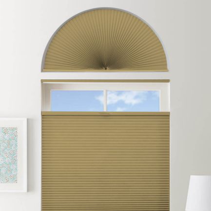 Double Cell Light Filtering Arch Window Shades 1280