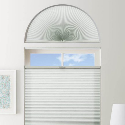 Double Cell Light Filtering Arch Window Shades