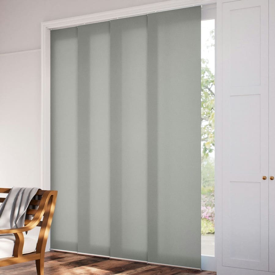 Premium Light Filtering Fabric Panel Track Blinds 1058