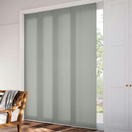 Premium Light Filtering Fabric Panel Track Blinds 1058