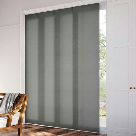 Premium Light Filtering Fabric Panel Track Blinds 1058