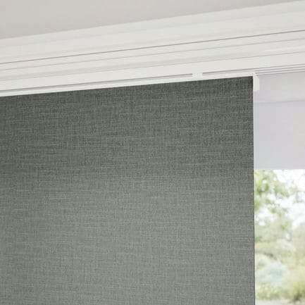 Premium Light Filtering Fabric Panel Track Blinds 1058