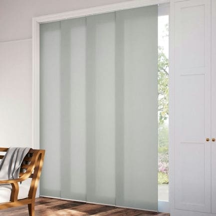 Premium Light Filtering Fabric Panel Track Blinds 1058