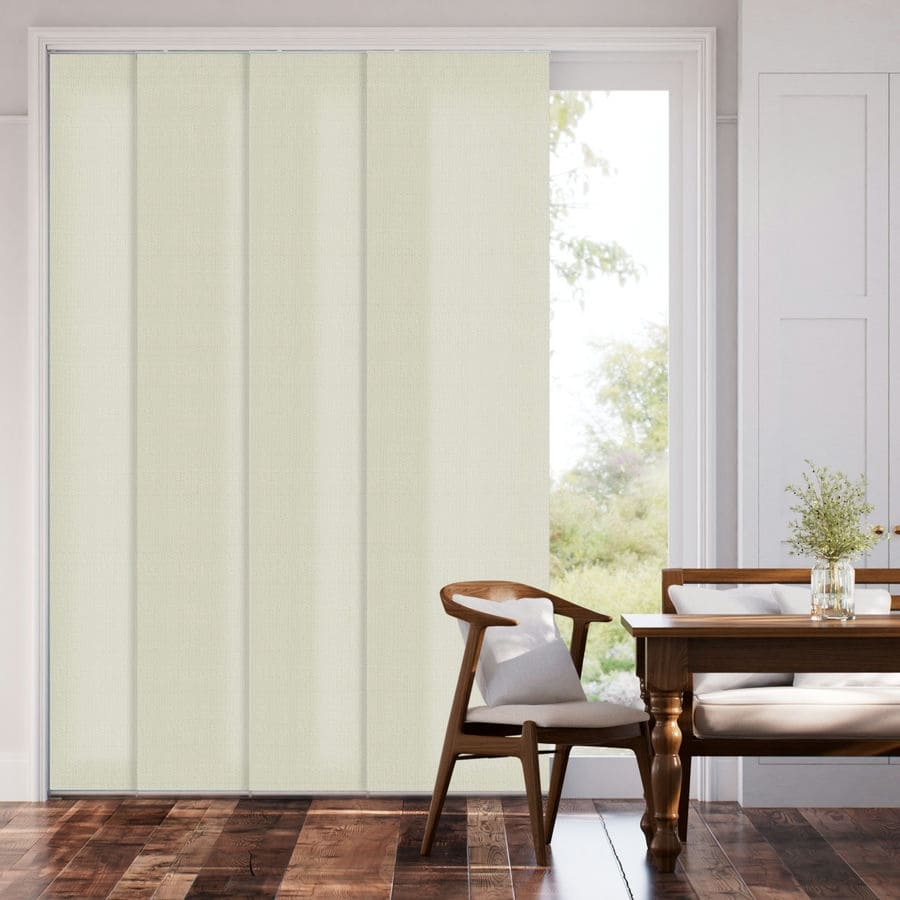 Premium Light Filtering Fabric Panel Track Blinds 1058