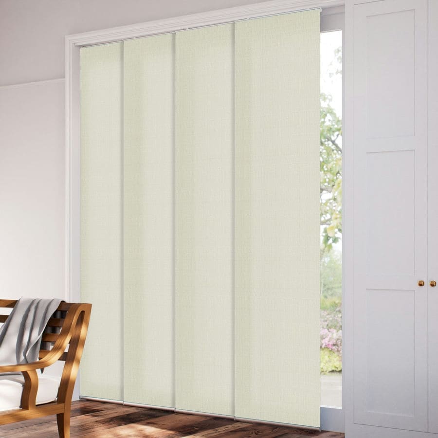 Premium Light Filtering Fabric Panel Track Blinds 1058